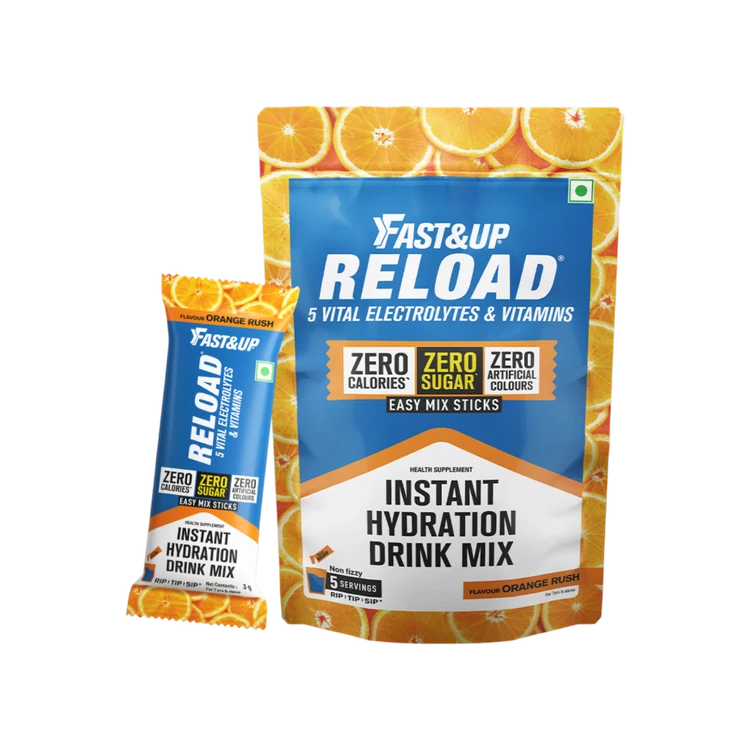 Fast&Up Reload Zero Sugar Electrolyte Drink Mix (Orange)