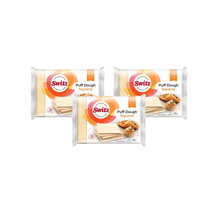 Switz Puff Pastry Dough Sheets - Pack of 3
