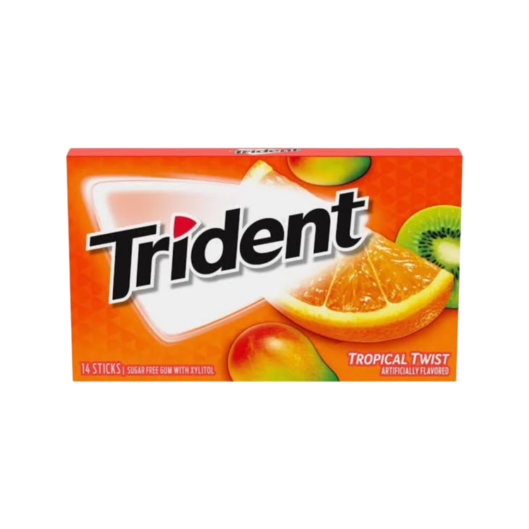 Trident Tropical Twist Gum (Sugar Free)