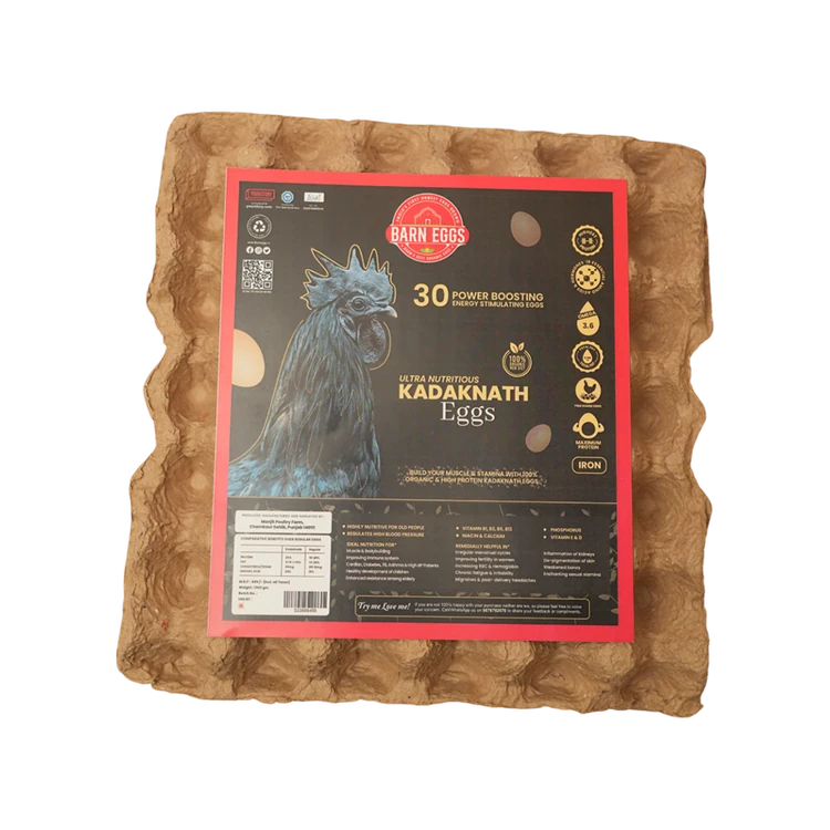 Barn Eggs Ultra Nutritious Kadaknath Brown Eggs