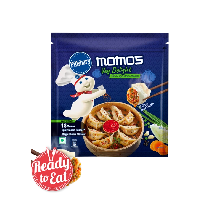 Pillsbury Veg Delight Momos With Magic Momo Masala