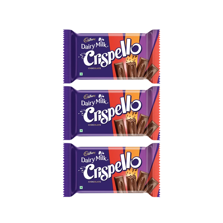 Cadbury Dairy Milk Crispello Milk Chocolate Bar - Pack of 3