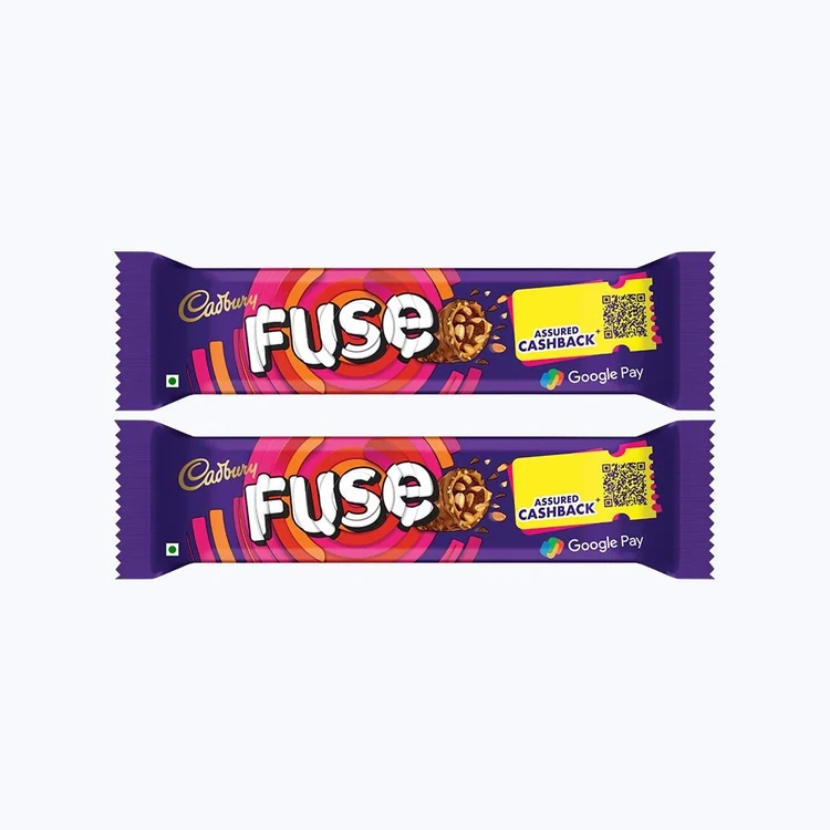 Cadbury Fuse Peanut & Caramel Chocolate Filled Bar - Pack of 2