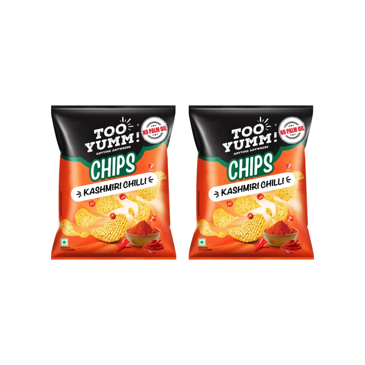 Too Yumm Kashmiri Chilli Potato Chips - Pack of 2