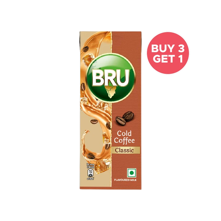 Bru Classic Cold Coffee (180 ml) - Buy 3 Get 1 Free