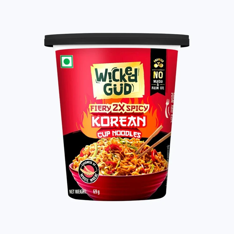 WickedGud Fiery 2X Spicy Korean Cup Noodles