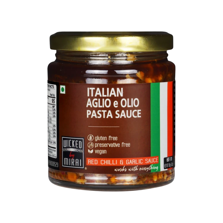 Wicked Gourmet Kitchen By Mirai Italian Aglio e Olio Pasta Sauce