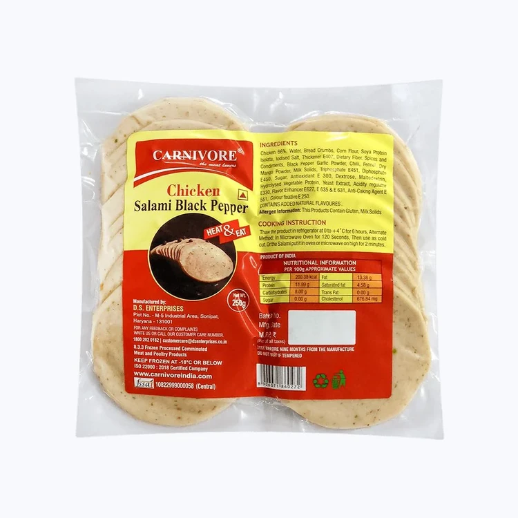 Carnivore Black Pepper Chicken Salami (Frozen)