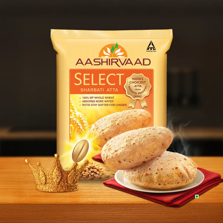 Aashirvaad Select 100% MP Sharbati Atta (Sharbati Hittu)