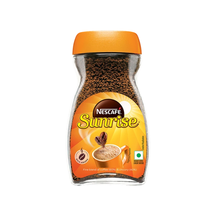 Nescafe Sunrise Instant Coffee Powder - Rich Aroma, Coffee-Chicory Mix