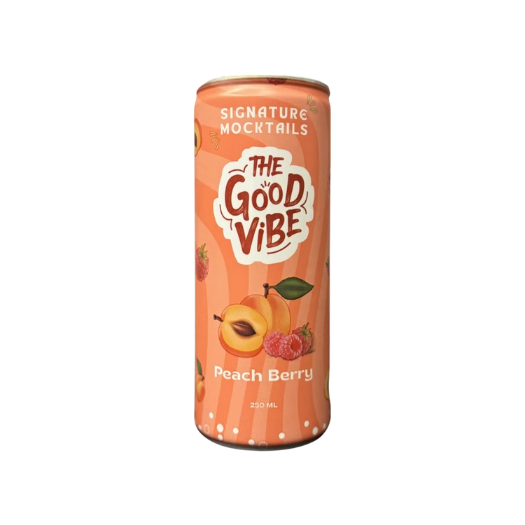 The Good Vibe Signature Mocktail (Peach Berry)