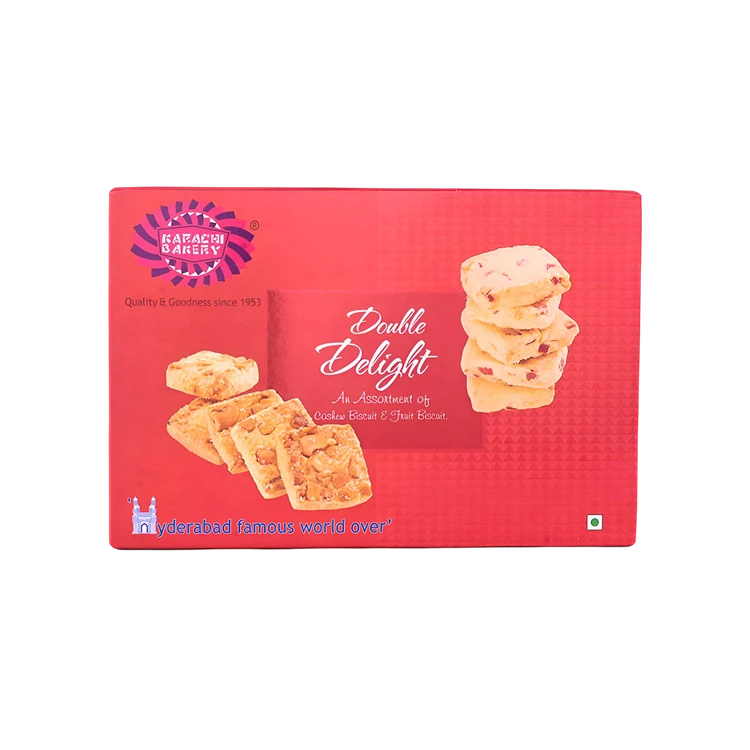 Karachi Bakery Double Delight Cashew & Fruit Bakery Cookies