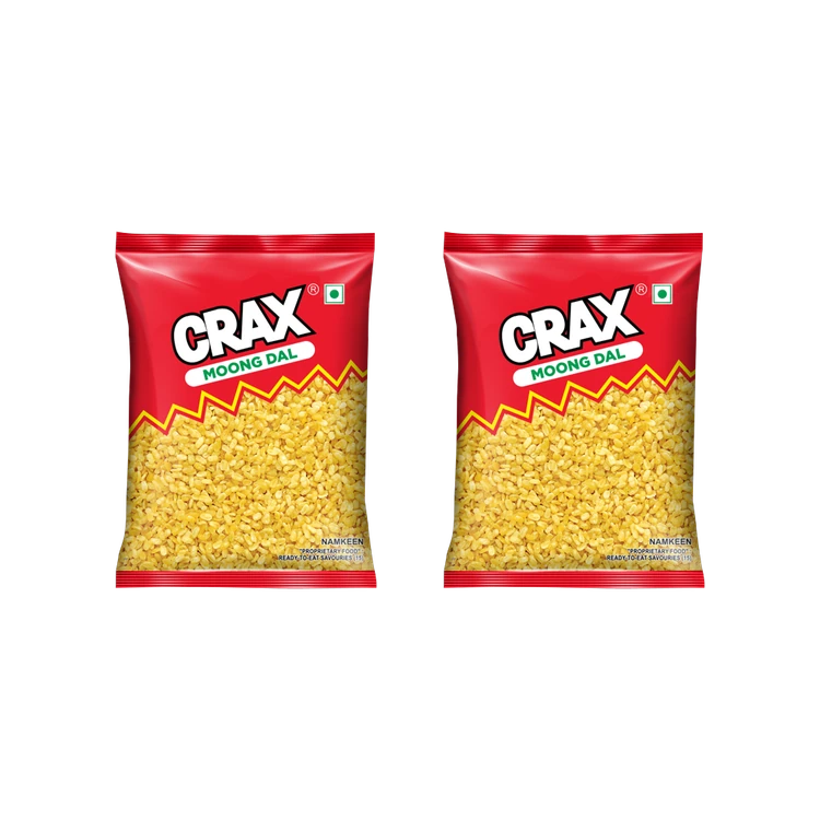 Crax Moong Dal Namkeen Snacks - Pack of 2