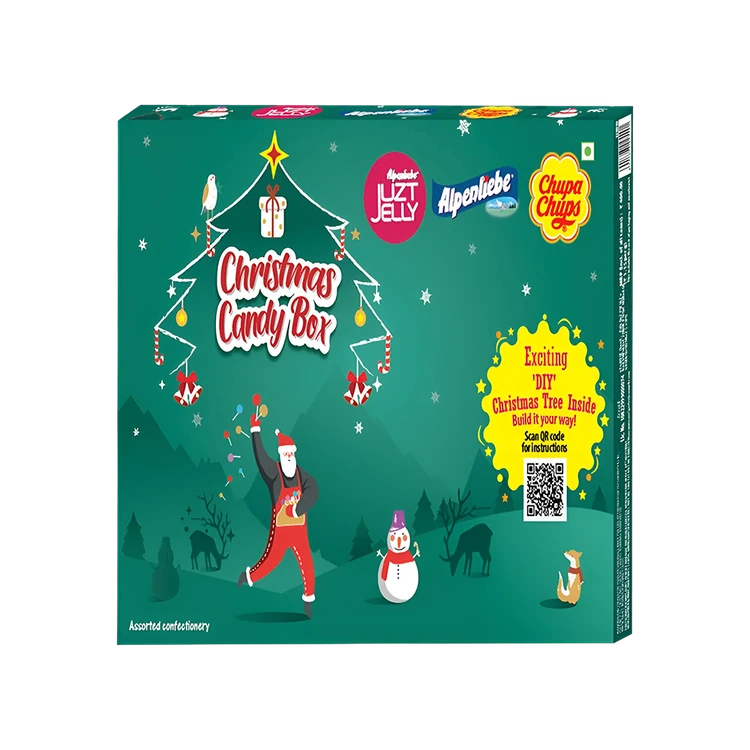 Alpenliebe Christmas Assorted Candy Gift Box with DIY Xmas Tree