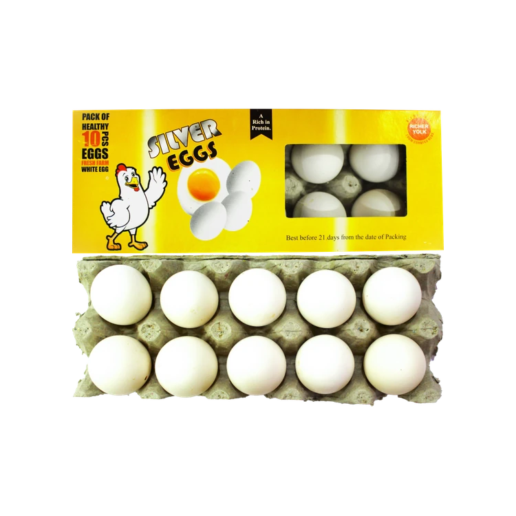 SILVER EGGS Farm Fresh White Eggs
