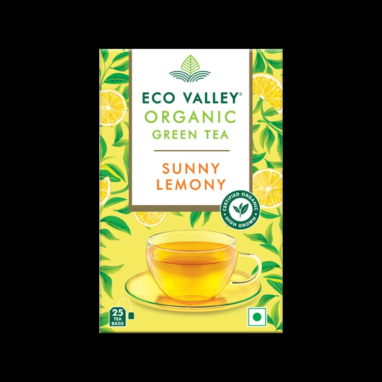 Eco Valley Organic Sunny Lemony Green Tea Bags