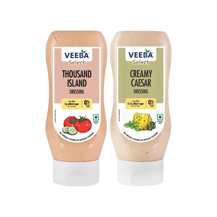 Veeba Thousand Island Dressing +  Caesar Salad Dressing Combo