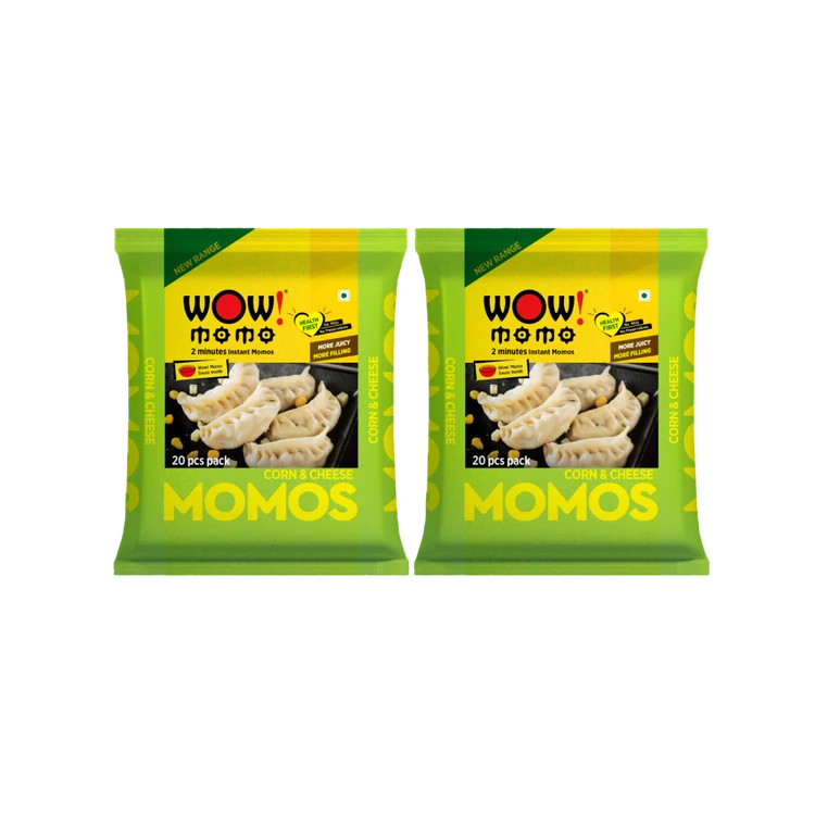 Wow! Momo Corn & Cheese Momos (Frozen) - Pack of 2