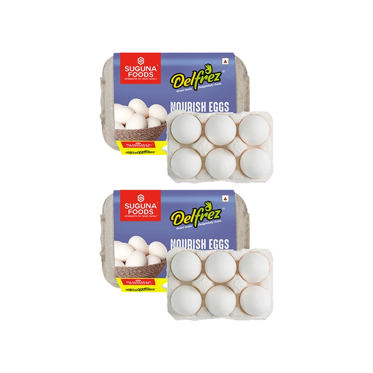 Delfrez Nutri White Protein Rich Eggs - Pack of 2
