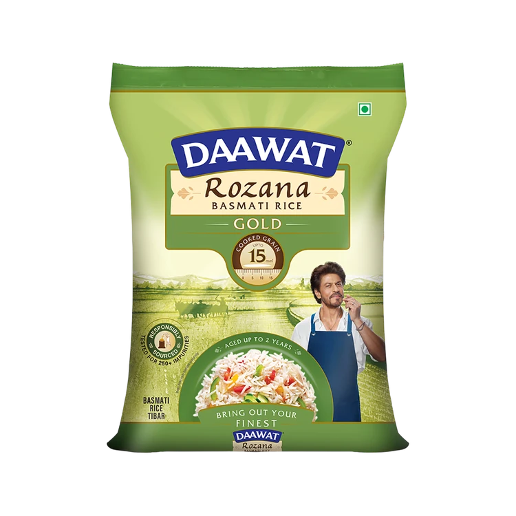 Daawat Rozana Gold Basmati Rice Tibar (Extra Long Grain) (Basmati Akki)