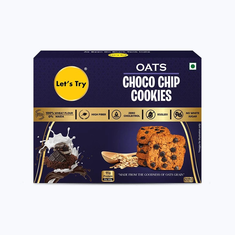 Let's Try Oats Choco Chip Cookies