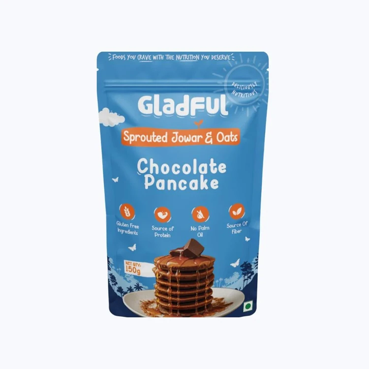 Gladful Choco Pancake Mix with Jowar and Oats