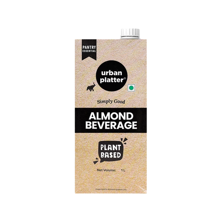 Urban Platter Unsweetened Almond Beverage (Lactose-Free, Plant-Based / Vegan / Milk Alternative)