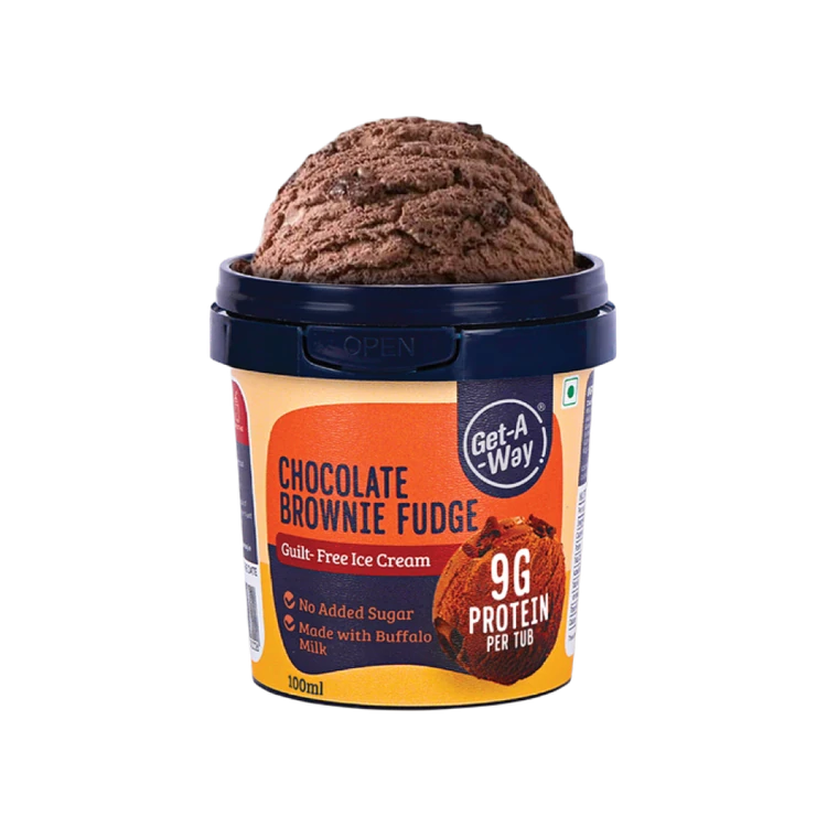 Get-A-Way Chocolate Brownie Fudge Ice Cream Cup
