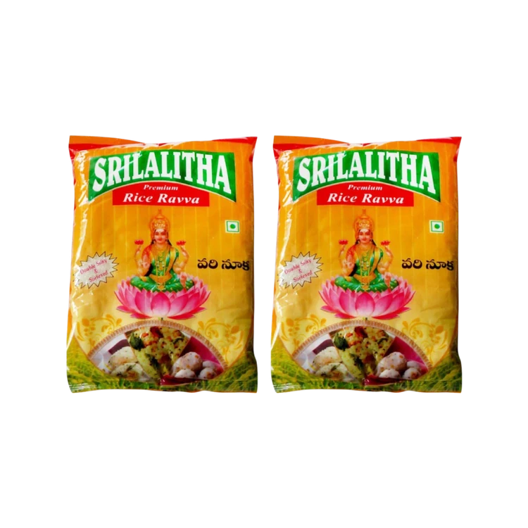 Sri Lalitha Vari Nuka Premium Rice Sooji/Rava - Pack of 2