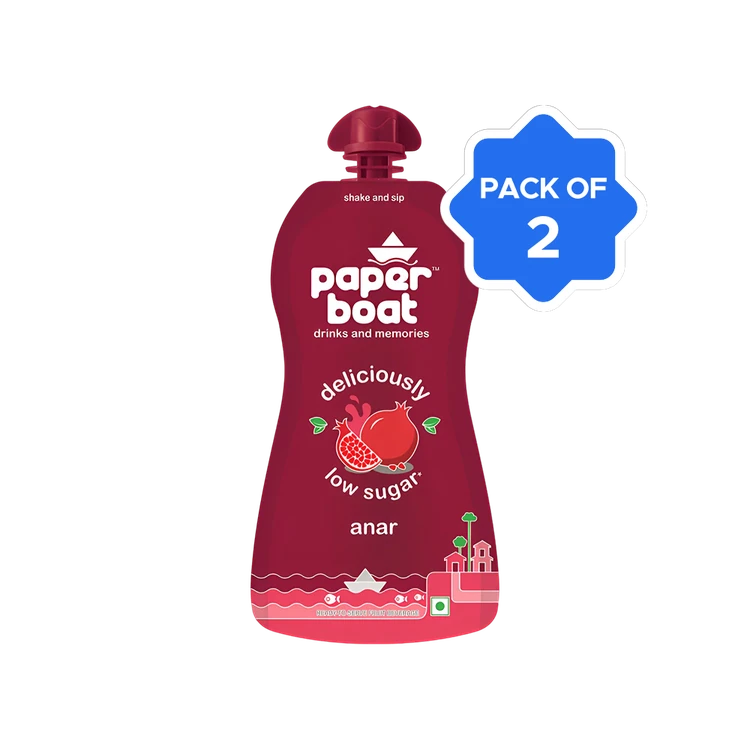 paper boat Anar, Pomegranate Fruit Juice - Pack of 2