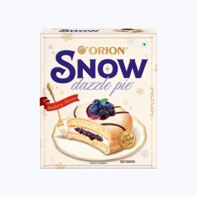 Orion Blueberry Snow Dazzle Choco Pie