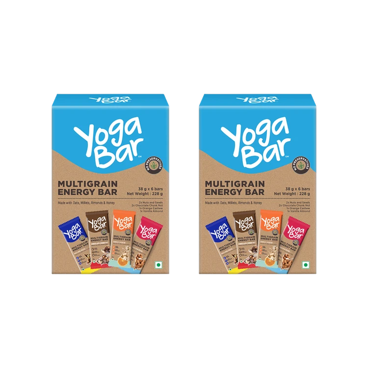 Yoga Bar Multigrain Energy Bar (Assorted) - Pack of 2