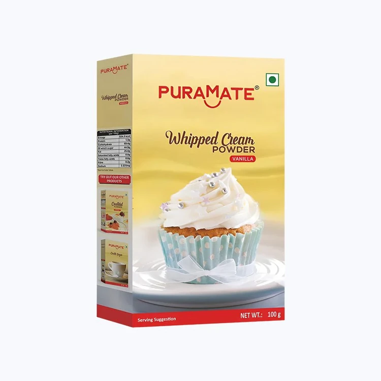 Puramate Vanilla Whipped Cream Whipping Cream Powder