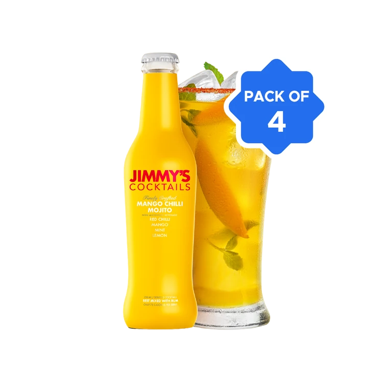 Jimmy's Mango Chilli Mojito Cocktail Mix - Pack of 4
