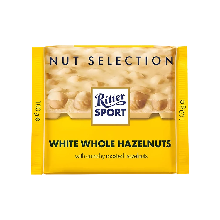 Ritter Sport Whole Hazelnuts White Chocolate Bar