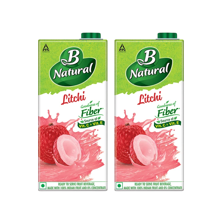 B Natural Litchi Juice - Pack of 2