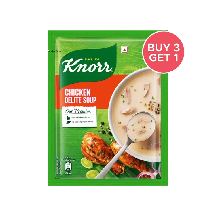 Knorr Classic Chicken Delite Soup with No Added Preservatives - Buy 3 Get 1 Free