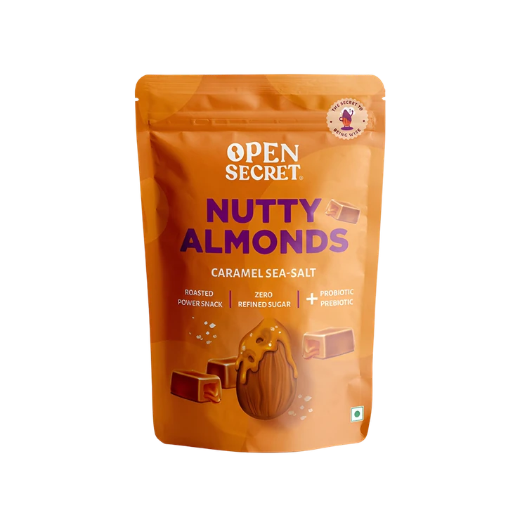 Open Secret Flavoured Almonds - Sweet Caramel Sea Salt