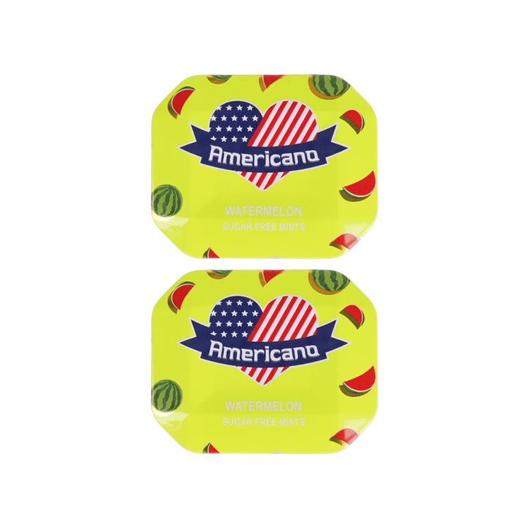 Americano Watermelon Sugar Free Mint Candies - Pack of 2