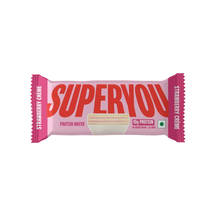 SuperYou Strawberry Creme Wafer Protein Bar