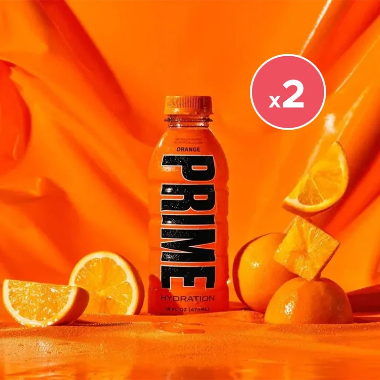 Prime Orange Hydration Energy Drink - Pack of 2