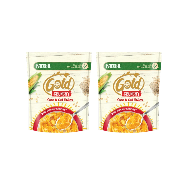 Nestle Gold Crunchy Corn & Oat Flakes - Pack of 2