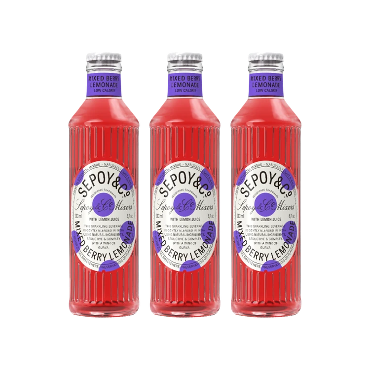 Sepoy & Co. Mixed Berry Lemonade Sparkling Drink - Pack of 3