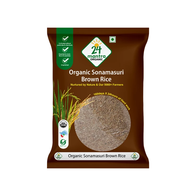 24 Mantra Organic Brown Sonamasuri Rice