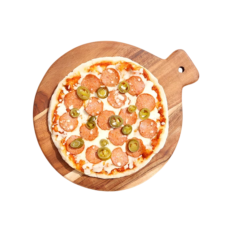 Pizza By K - Chiggy Chicken Pepperoni Frozen Pizza (9 inches, Ready to Cook)