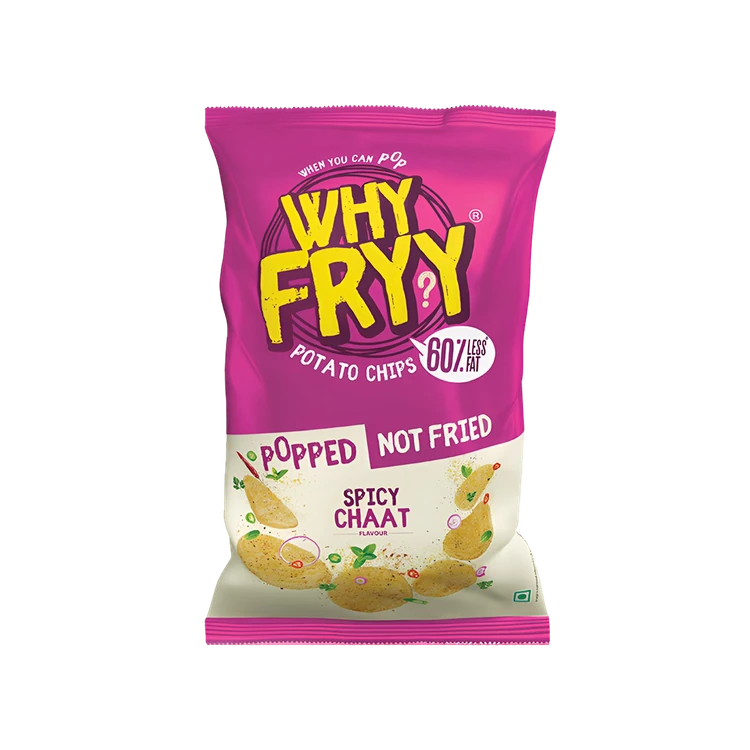 Why Fryy Popped Spicy Chaat Flavour Potato Chips