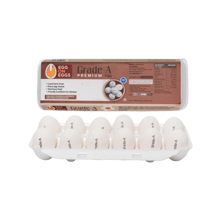 Egg on Eggs Grade-A Premium White Eggs