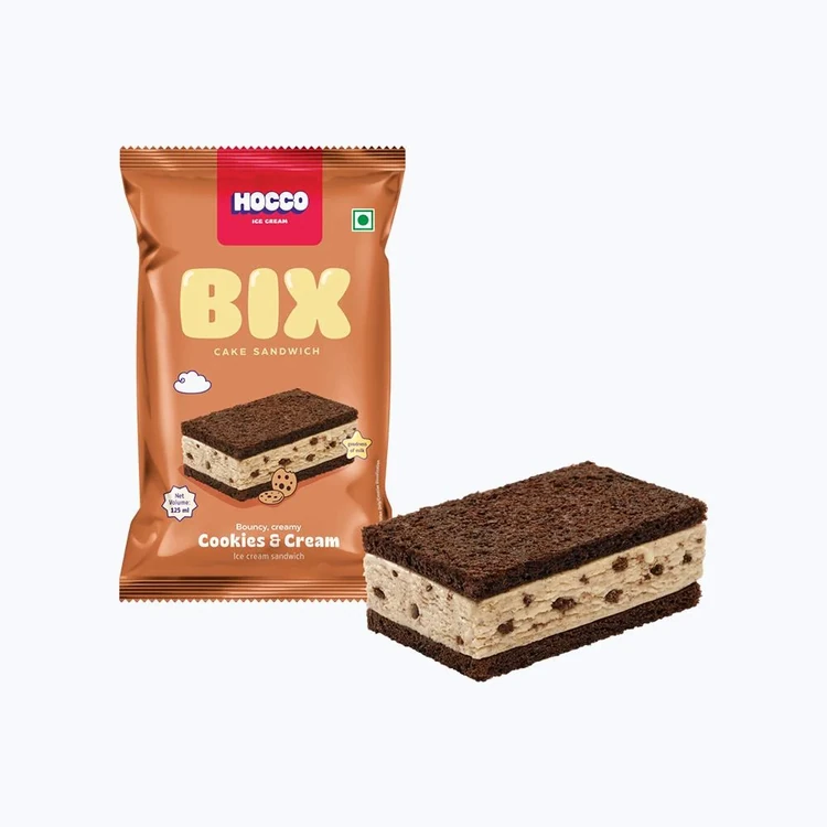 Hocco Cookies & Cream Ice Cream Sandwich