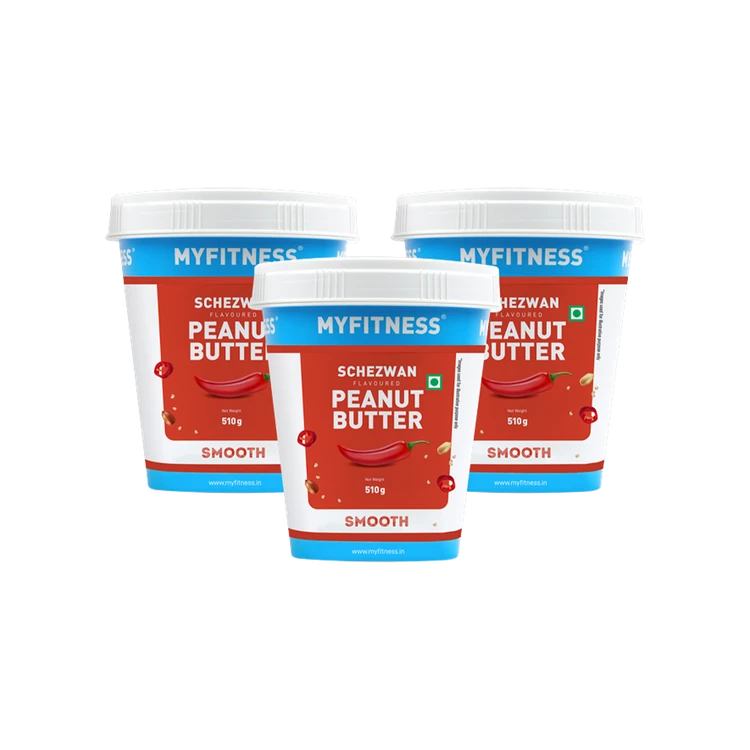 MyFitness Peanut Butter (Schezwan Flavoured) - Pack of 3