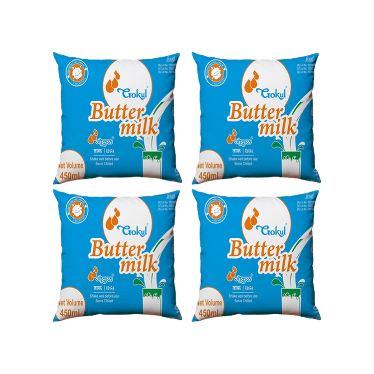 Gokul Unsalted Buttermilk - Pack of 4